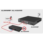 ALLNET ALL-SG8205PD. Switch-Typ: Unmanaged, Switch-Ebene: L2. Basic Switching RJ-45 Ethernet Ports-Typ: Gigabit Ethernet (10/100/1000), Anzahl der basisschaltenden RJ-45 Ethernet Ports: 5. MAC-Adressentabelle: 4000 Eintragungen. Netzstandard: IEEE 802.3,IEEE 802.3ab,IEEE 802.3af,IEEE 802.3at,IEEE 802.3u,IEEE 802.3x. Netzstecker: DC-Anschluss. Power over Ethernet (PoE) (ALL-SG8205PD)