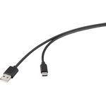 Renkforce USB-Kabel USB 2.0 USB-A Stecker, USB-C® Stecker 2.00 m Schwarz RF-6830422 (RF-6830422)