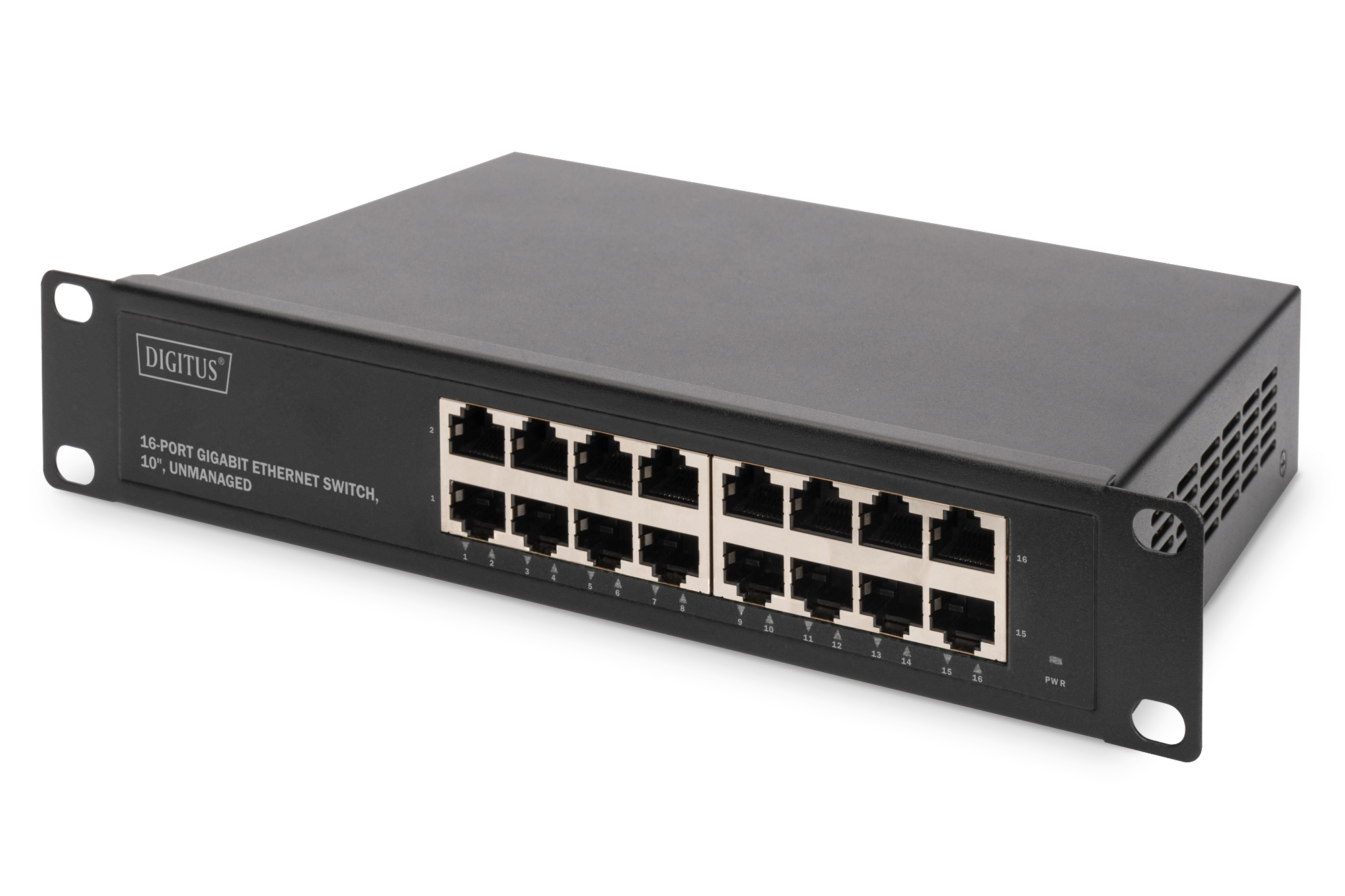 Digitus DN-80115 Gigabit Ethernet Switch 16-Port Schwarz