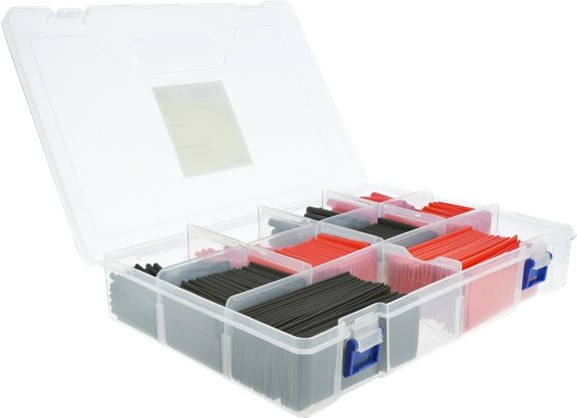 Delock Schrumpfschlauch Sortimentsbox rot / schwarz 520-teilig (20673)