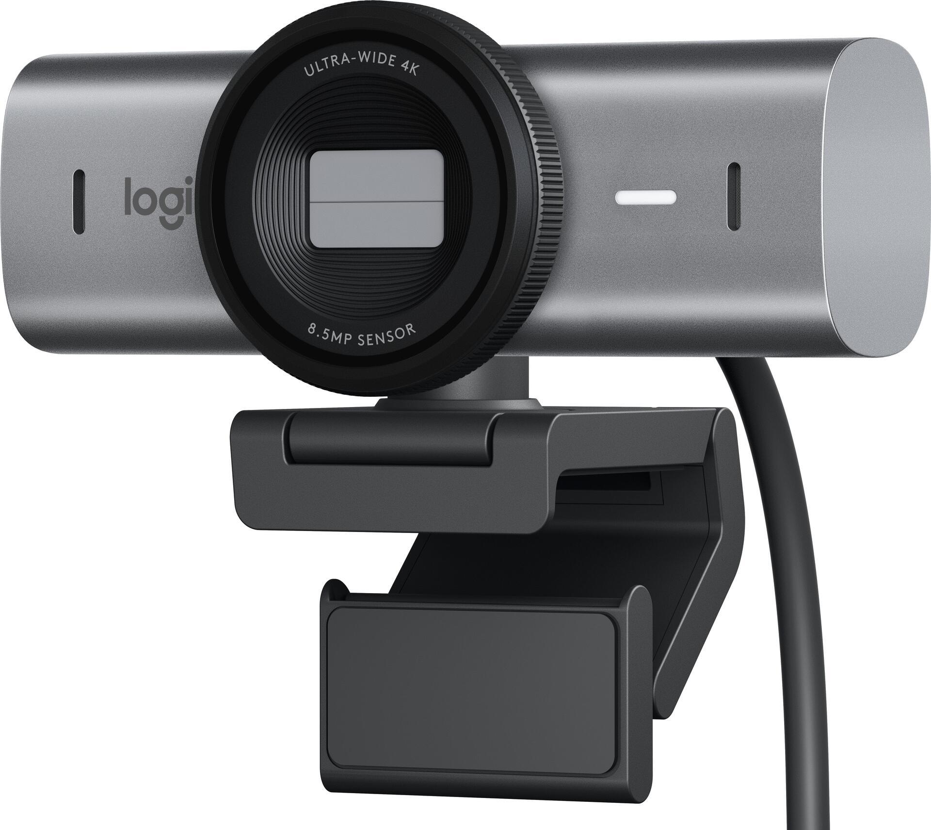 Logitech MX Brio 705 for Business Webcam 8,5 MP 4096 x 2160 Pixel USB 3.2 Gen 1 (3.1 Gen 1) Aluminium - Schwarz (960-001530) (geöffnet)