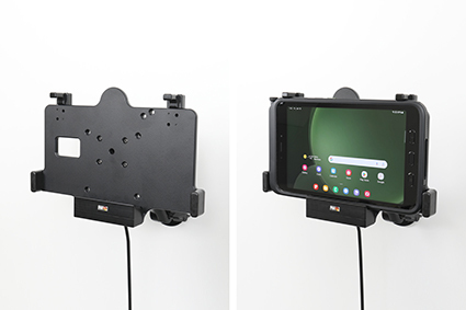 Brodit Kfz-Ladeschale Aktiv für Samsung Galaxy Tab Active 5 2,7 A Pogo Schwarz