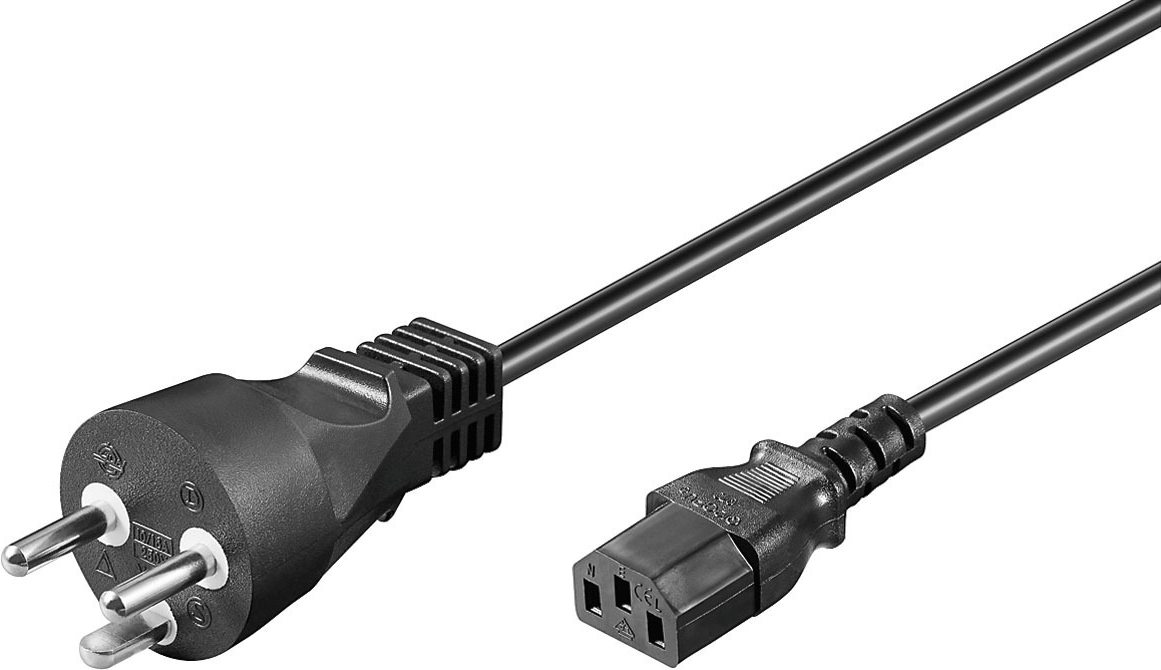 Microconnect PE120405R Stromkabel Schwarz 0,5 m IEC 320 (PE120405R)