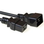 ACT AK5023 2m C19-Koppler C20-Koppler Schwarz Stromkabel (AK5023)