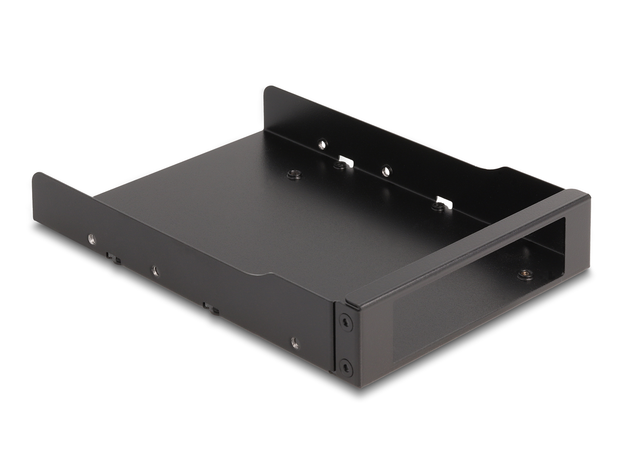Delock 3,5" Metall Einbaurahmen für Slim Bay Wechselrahmen Schwarz