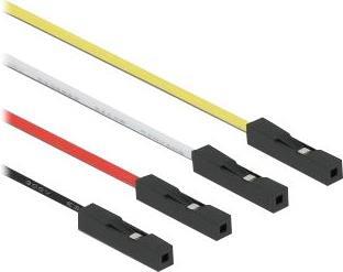 Delock IOT - Netz-/Datenkabel - 4 pin Grove (M) bis Überbrückungsdrähte (W) - 5 A - 50cm - Überbrückungskabel - Schwarz, weiß, Gelb, Rot (86950)