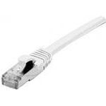 Patchkabel S/FTP (PiIMF), Cat 6A (EIA/TIA), weiß, 20,0 m Patchkabel mit besonders schmalem Knickschutz (858508)