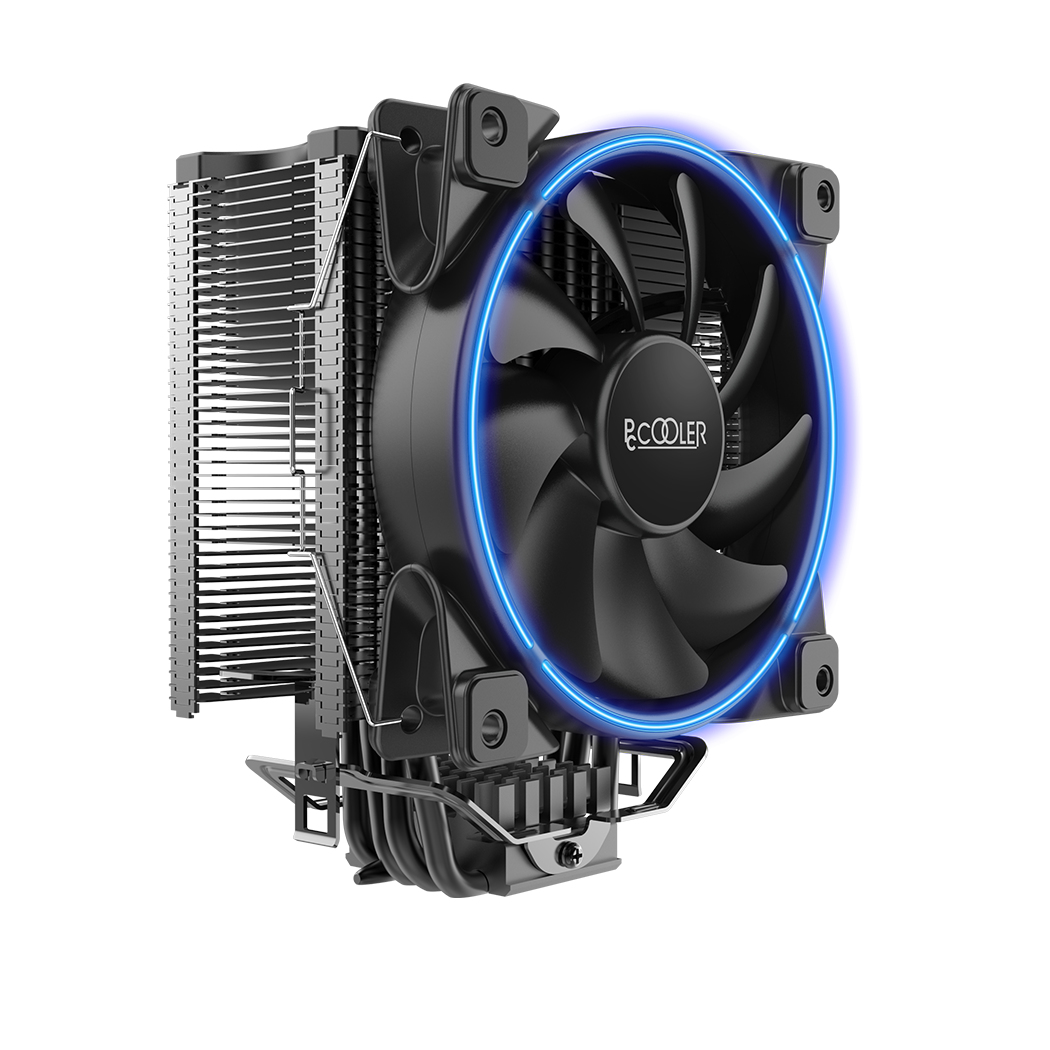 PCCOOLER GI-X6 CPU-Kühler 12 cm 1800 RPM Aluminium Blau