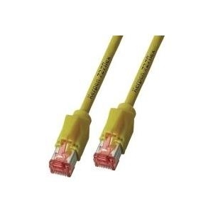 Hersteller: EFB Elektronik RJ45 Patchkabel S/FTP, Cat.6A, TM21, Leoni-Kerpen F6-90 S/F, 0,5m, gelb Das in Europa gefertigte Cat.6A RJ45 Patchkabel gewährleistet sehr gute Eigenschaften für 10 Gigabit Ethernet Anwendungen. Zusammengesetzt ist das Patchkabel aus demCat.7 Rohkabel F6-90 S/F von Leoni-Kerpen und TM21 Steckern von Hirose.Querschnitt 4 x 2 x AWG27/7Montierte Knickschutztülle (K8210GE.0,50)