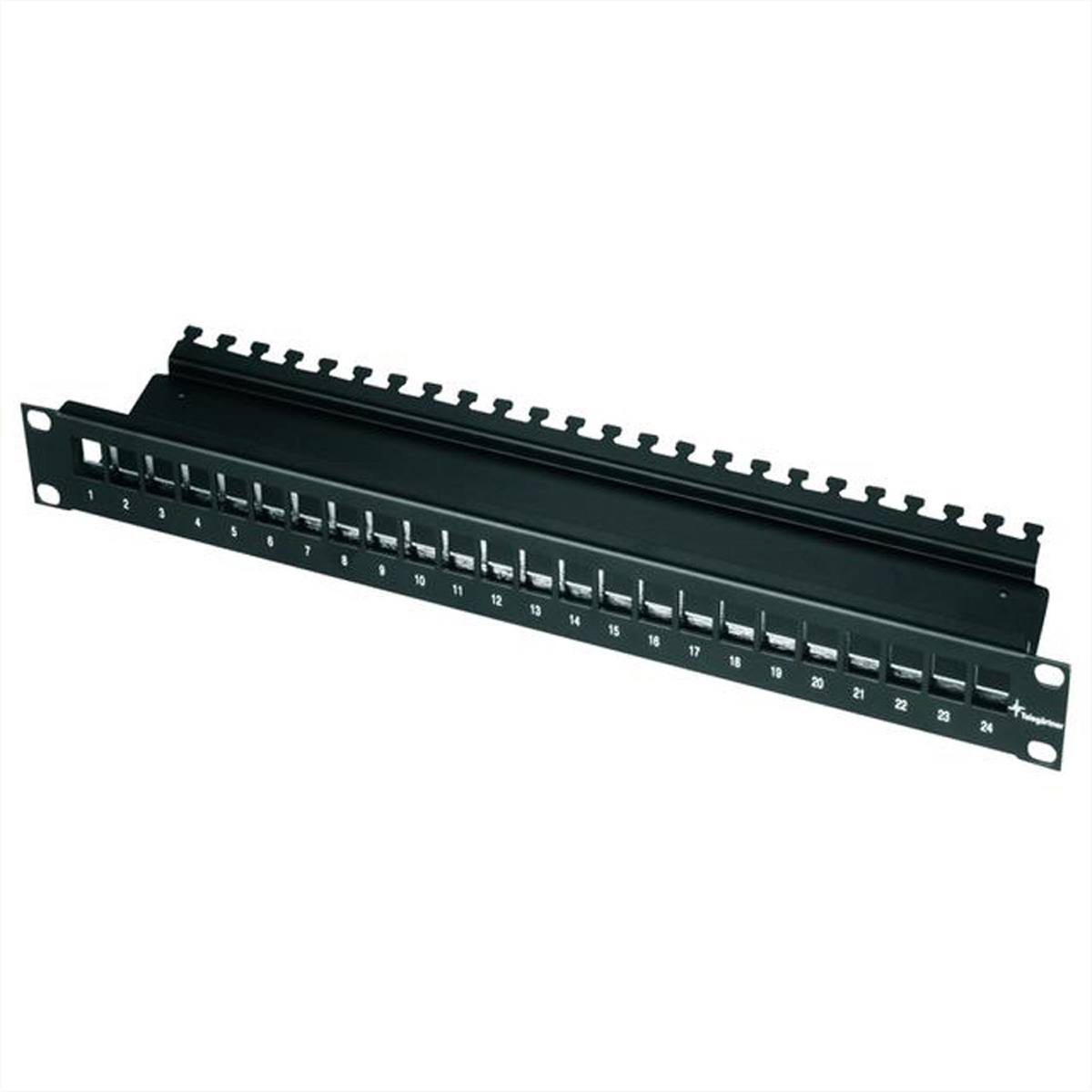 Telegärtner H02025A0220 19" Patchpanel 1 HE 24 Ports Schwarz
