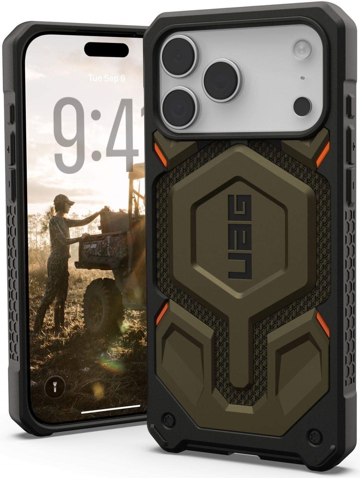 UAG Urban Armor Gear Monarch Pro MagSafe Case | Apple iPhone 17 Pro Max | kevlar element grün | 11451411397B (11451411397B)