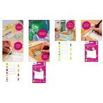 AVERY Kennzeichnungs-Etiketten, wasserfest, farbige Rahmen Papier mit Glanzlaminat, mit Permanentmarker beschriftbar, - 1 Stück (APFLUO24)