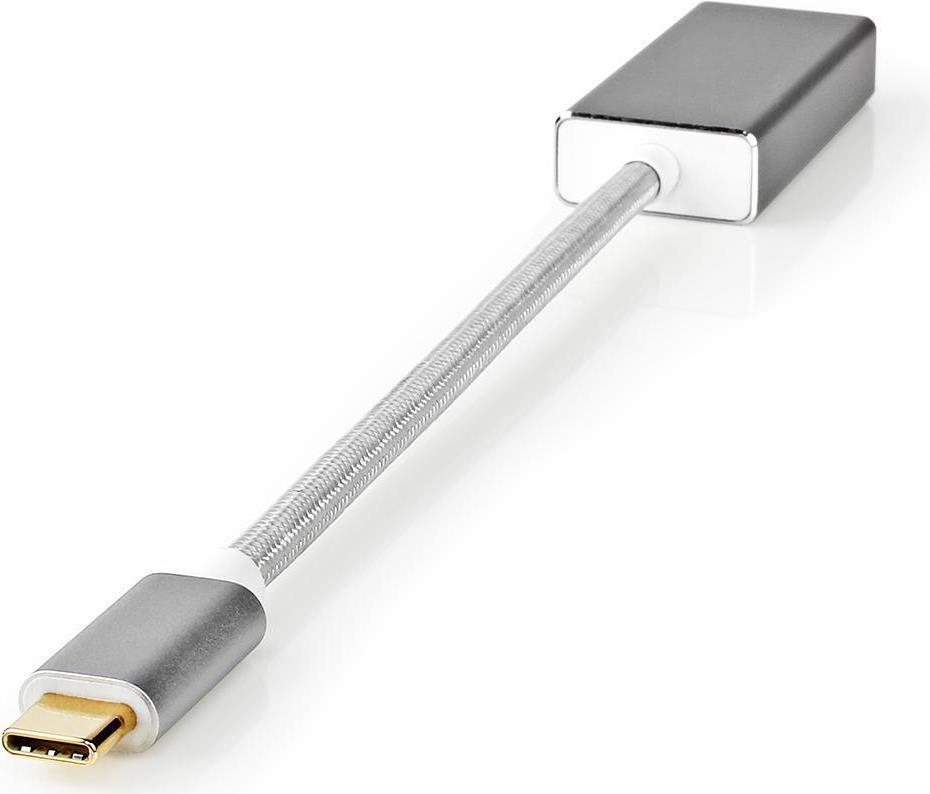 Nedis CCTB64550AL02 Videokabel-Adapter 0,2 m USB Typ-C Mini DisplayPort Silber (CCTB64550AL02)