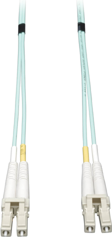 Tripp Lite 3M 10Gb Duplex Multimode 50/125 OM3 LSZH Fiber Patch Cable LC/LC Aqua 3 Meters (N820-03M)