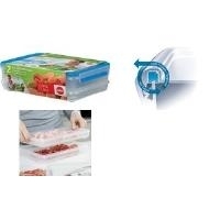 emsa Aufschnittbox CLIP & CLOSE, 1,65+1,0 Liter, transparent zwei Trays für separierte Lagerung, Kondenswasser läuft in - 1 Stück (508557)