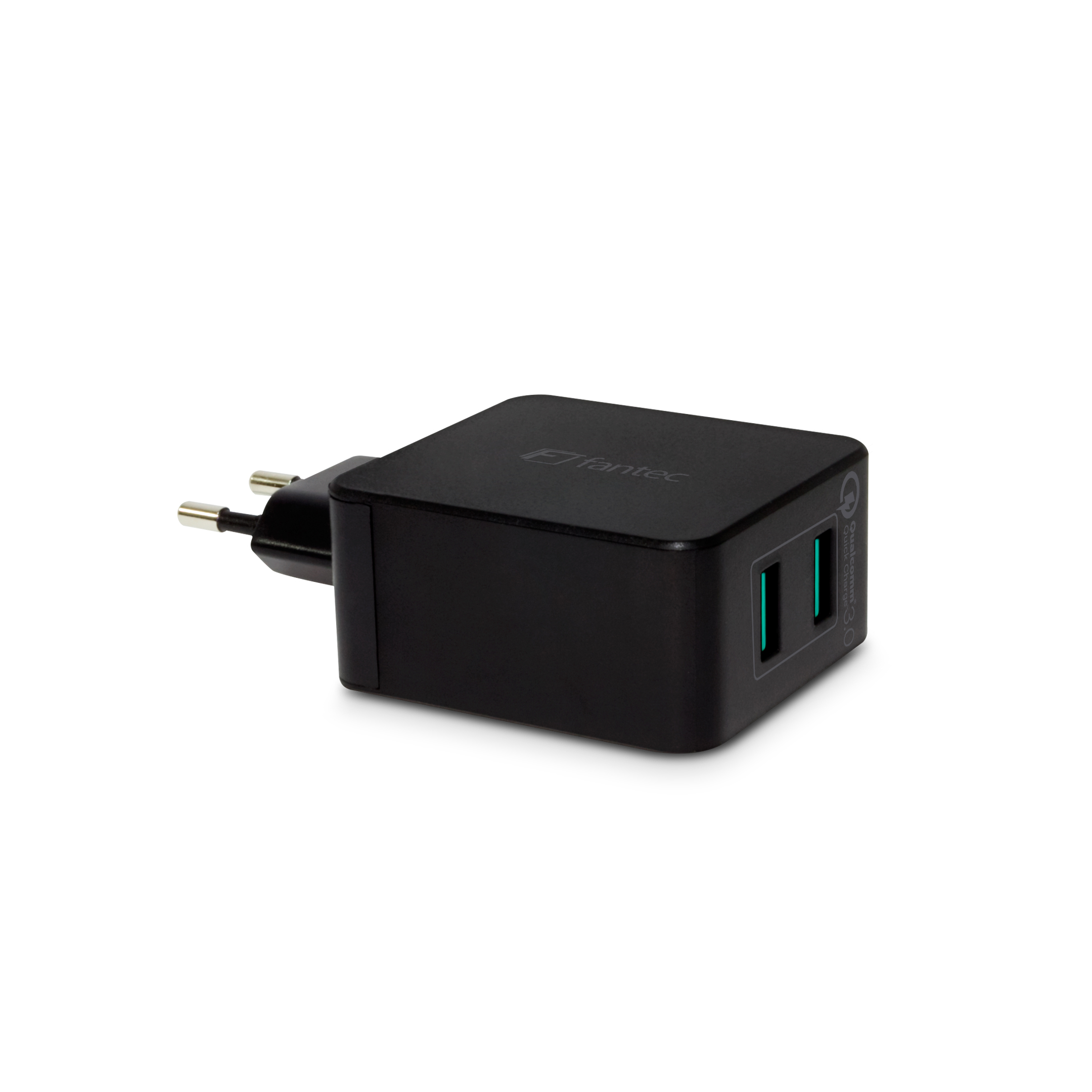 Fantec QC3-A22 Netzteil 36 Watt 2x USB Typ A Quick Charge 3.0 Schwarz