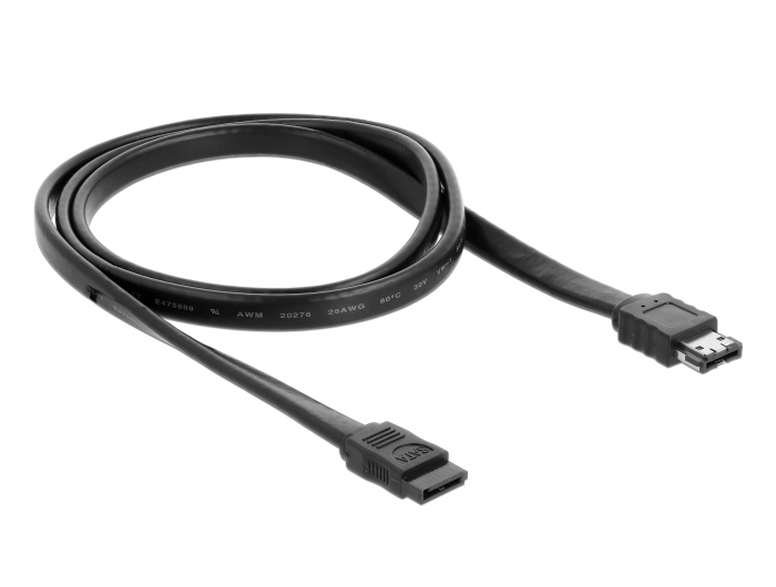 Delock SATA auf eSATA-Kabel SATA II 1 m Schwarz