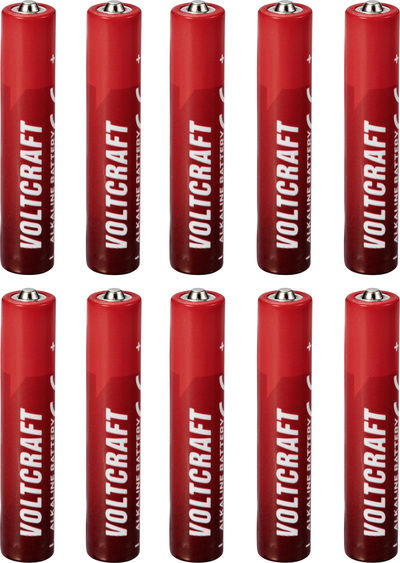 Voltcraft VC-16108025 Mini AAAA -Batterie Alkali-Mangan 1.5 V 500 mAh 10 St. (VC-16108025)