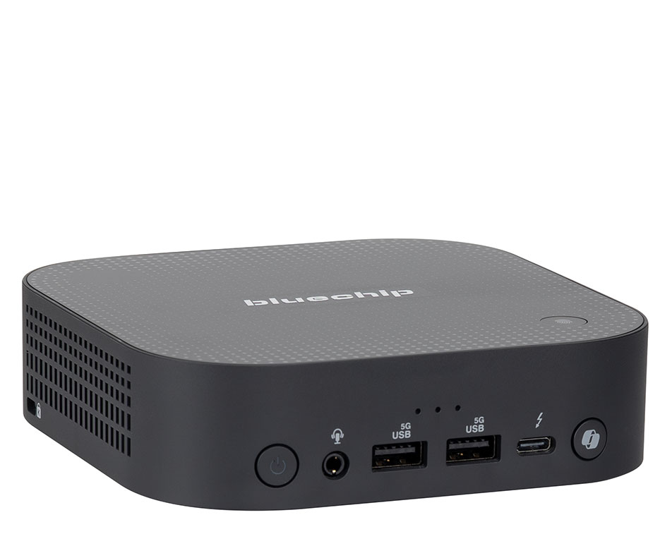 bluechip BUSINESSline M1470 Mini-PC Intel Core Ultra 7 258V 32 GB RAM 500 GB SSD Windows 11 Pro Schwarz