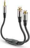 PureLink sonero 3,5mm auf 2x Cinch Audio Adapter Kabel 0,25m Klinke / Cinch Audio Adapter, 0,20m (S-ACA003)