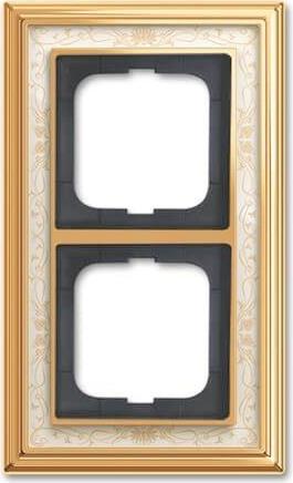 Busch Jaeger Rahmen 2-fach ms/pol Dekor elf/ws 1722-836 (1754-0-4644)