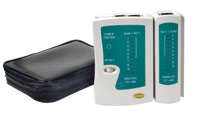 EFB-Elektronik LANTester Network Netzwerktester RJ-11 RJ-12 RJ-45 Grün Grau