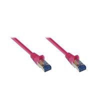 RNS® Patchkabel mit Rastnasenschutz, Cat. 6A, S/FTP, PiMF, halogenfrei, 500MHz, magenta, 20m, Good Connections (8060-H200M)