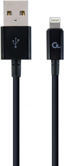 Cablexpert CC-USB2P-AMLM-2M Lightning-Kabel Schwarz (CC-USB2P-AMLM-2M)