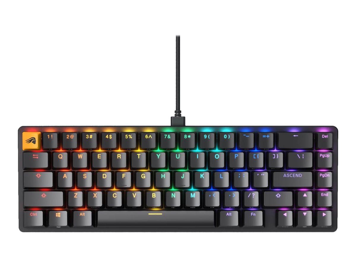 Glorious GMMK 2 Mechanische Tastatur Barebone ISO 99 Tasten RGB Hot-Swap USB-C Schwarz