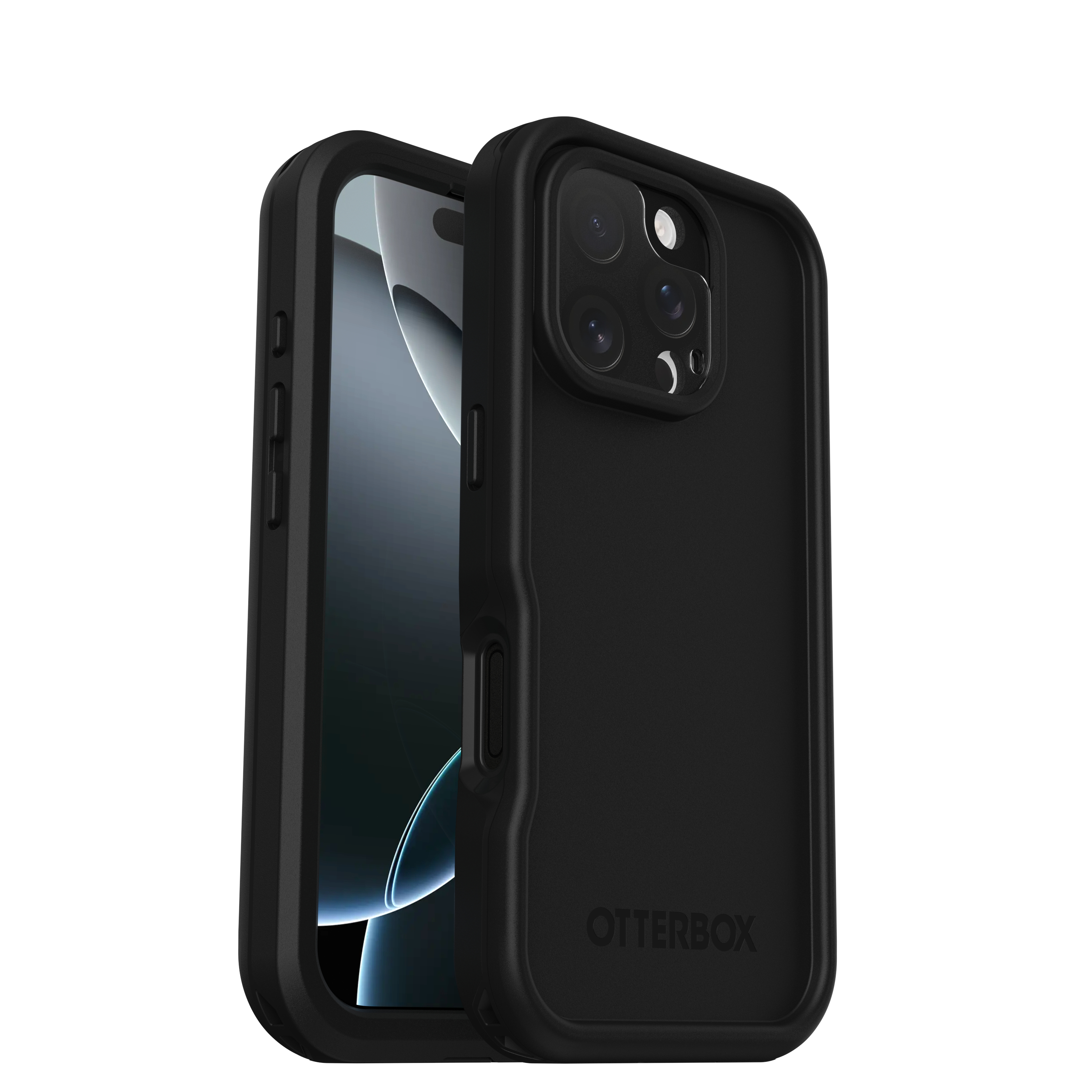 OtterBox Frē Series Wasserdichtes Schutzgehäuse für Apple iPhone 16 Pro MagSafe Schwarz