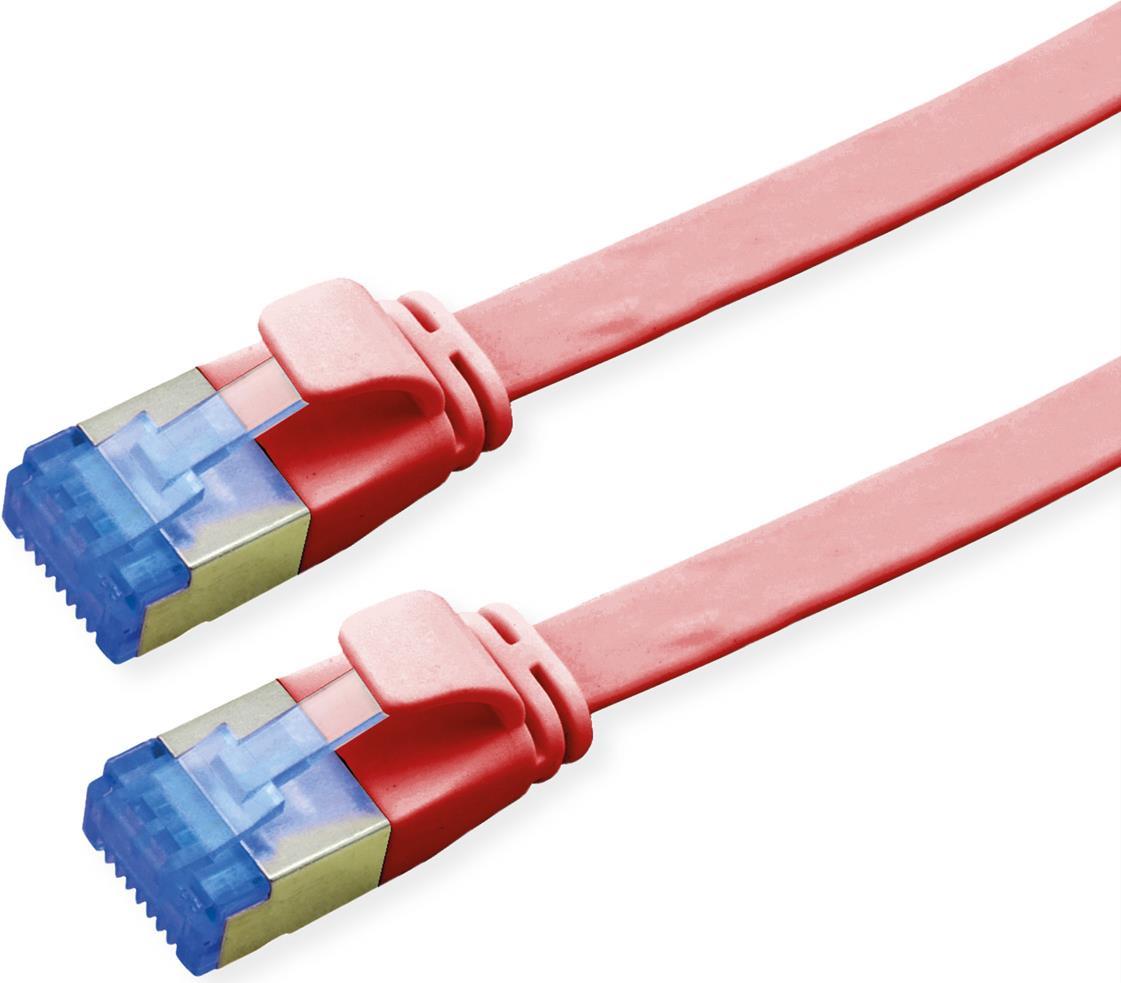 VALUE Patchkabel Kat.6A (Class EA) FTP, extra-flach, rot, 0,5 m (21.99.2120)