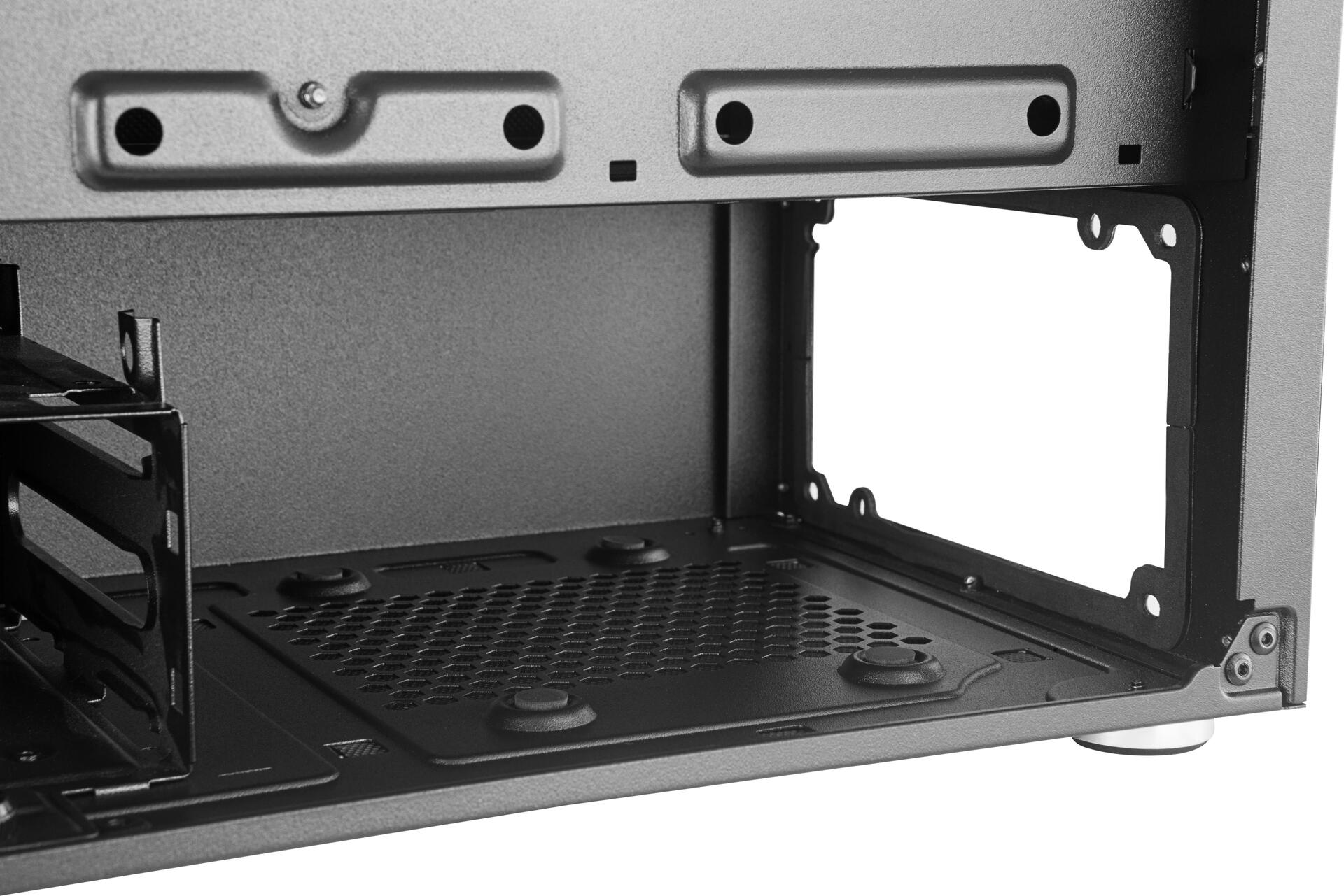 Cooler Master Silencio S400 Mini Tower Gehäuse mit Stahl-Seitenpanel Schwarz