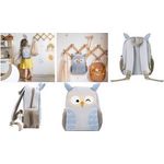 EBERHARD FABER Kindergartenrucksack Mini Kids Eule Kunstfaser lila/beige (577603)