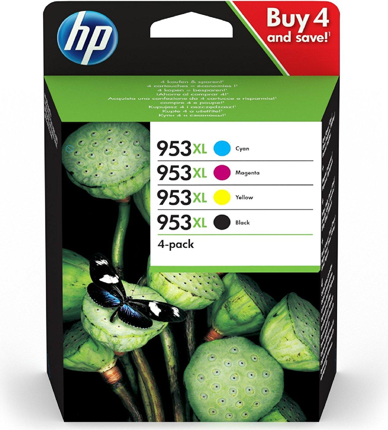 HP 953 - 4er-Pack - Schwarz, Gelb, Cyan, Magenta