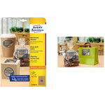 AVERY Zweckform Naturbraune Etiketten, 105 x 57 mm Kraftpapier aus 100% Recycling-Material, permanent haftend - 1 Stück (L7108-25)