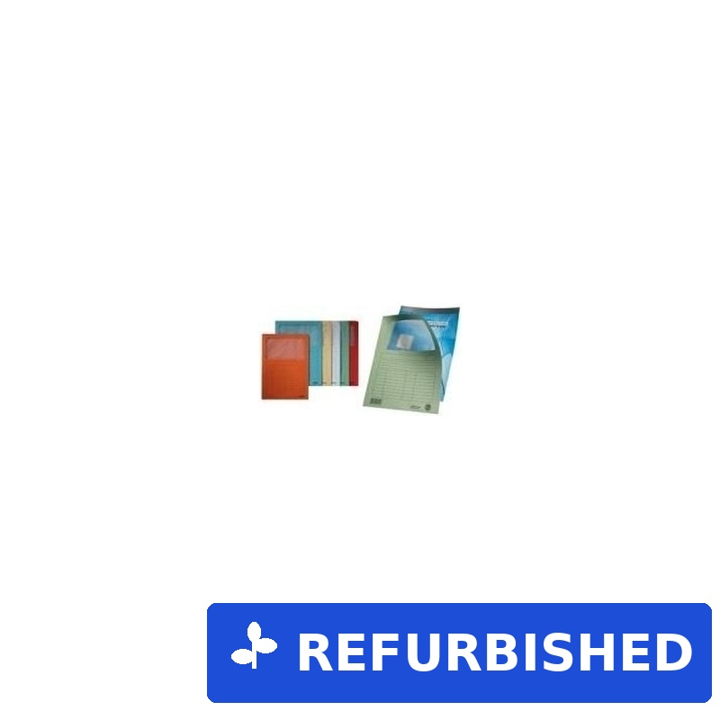 LEITZ Sichtmappe, DIN A4, Karton, mit Sichtfenster, rot 160 g-qm, Oberteil mit beschriftbarem Druckraster, Sicht- - 100 Stück (3950-00-25) (geöffnet)