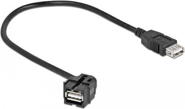 Delock USB-Kabel USB (W) gewinkelt bis USB Typ A (W) (86870)