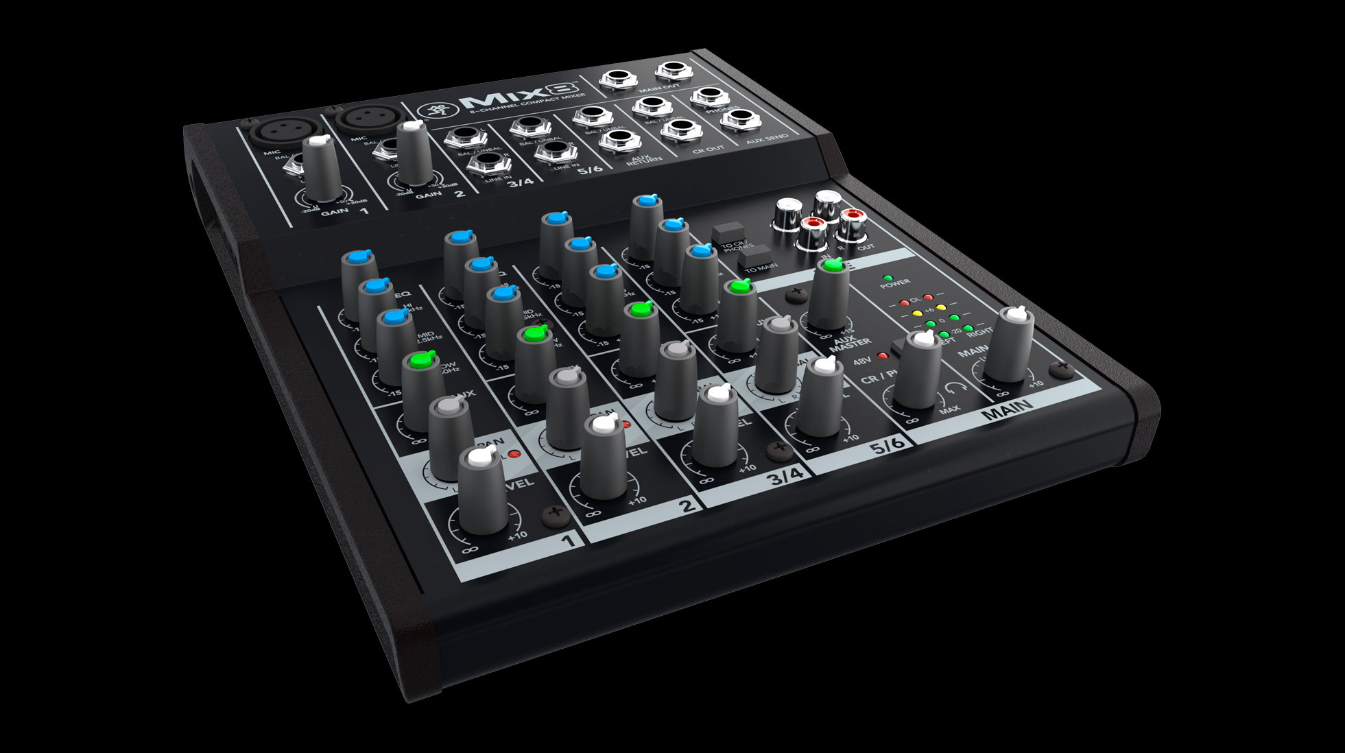 Mackie Mix8 8-Kanal Mischpult 20 - 30000 Hz Schwarz