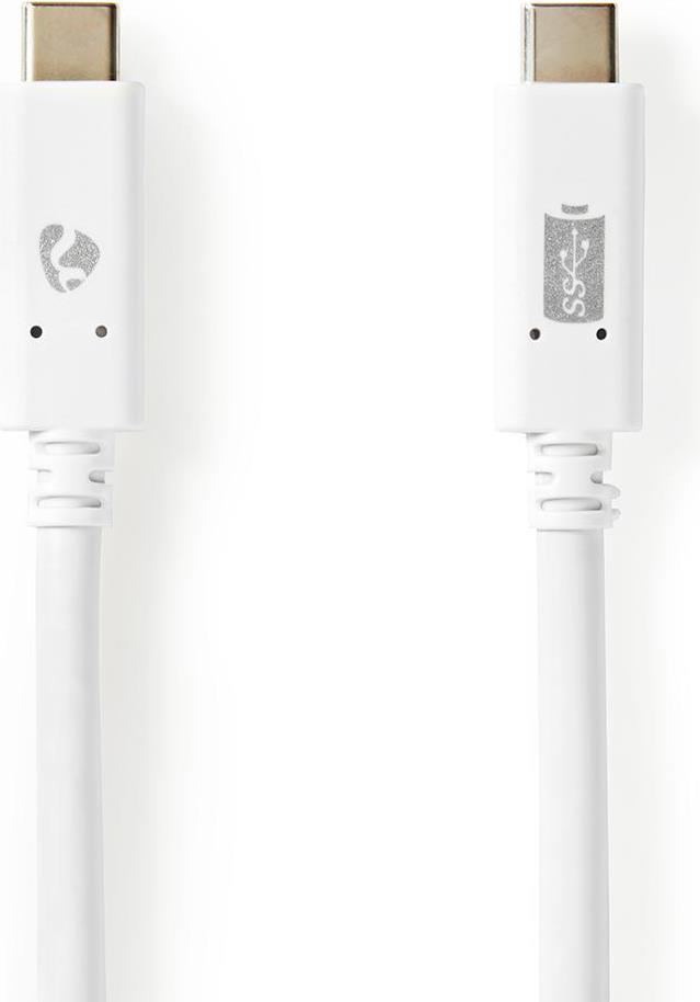 Nedis CCGW64750WT10 USB Kabel USB 3.2 Gen 2 (3.1 Gen 2) 1 m USB C Weiß (CCGW64750WT10)