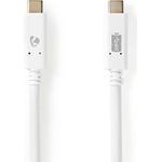 Nedis CCGW64750WT10 USB Kabel USB 3.2 Gen 2 (3.1 Gen 2) 1 m USB C Weiß (CCGW64750WT10)