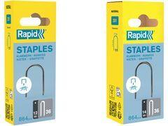 Rapid Kabelklammern Typ 36, 14 mm, galvanisiert mit Sägeanschnitt, Flachdrahtklammern speziell für - 1 Stück (40109627)