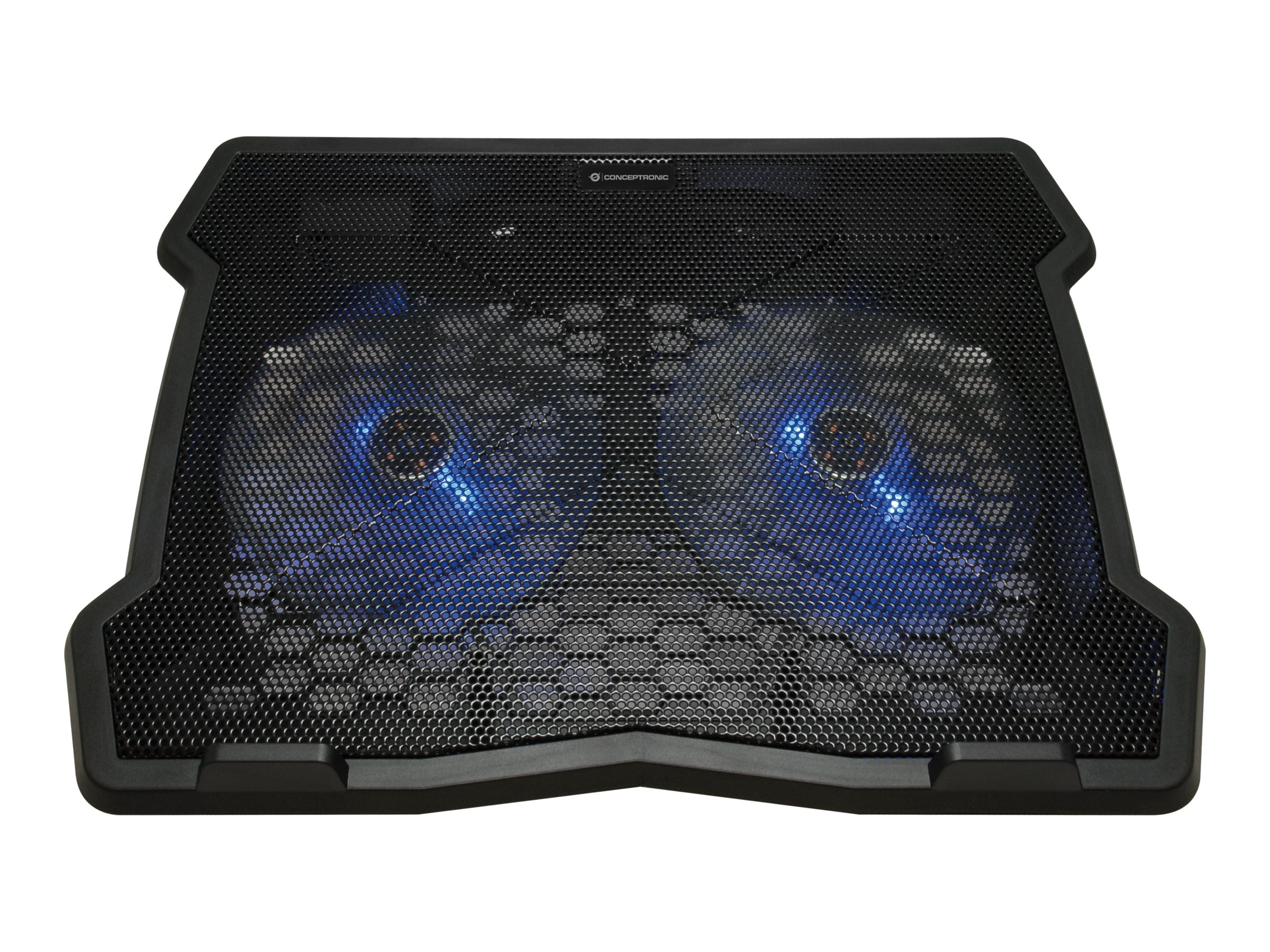 Conceptronic Thana Notebook-Kühlpad 15,6" 2 Lüfter Schwarz