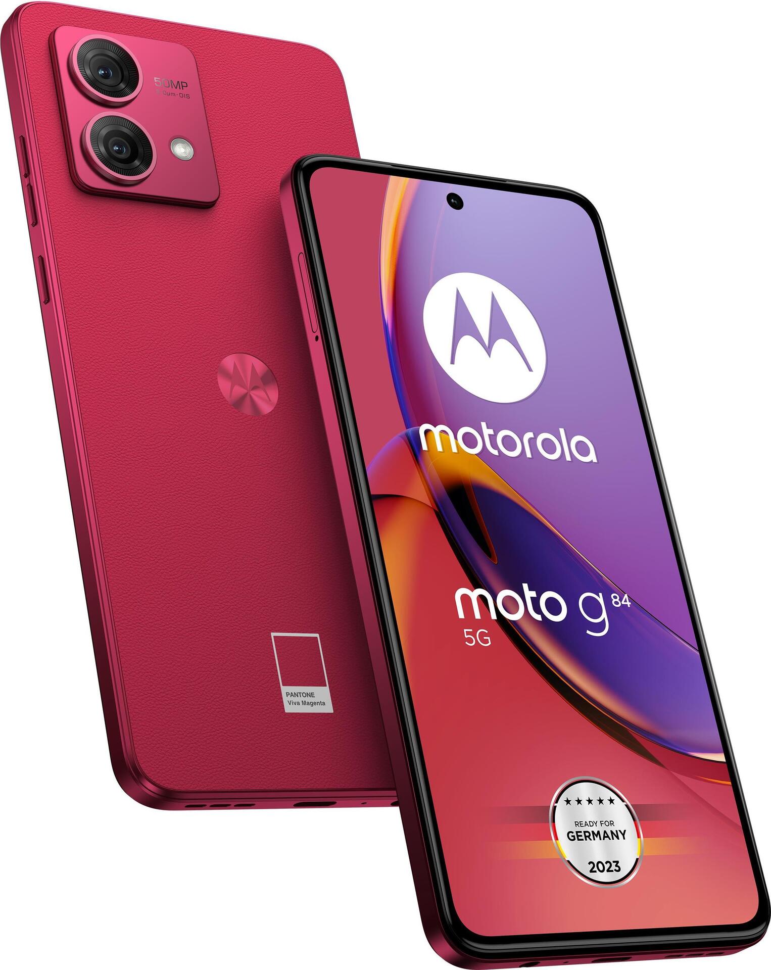 Motorola Moto G PAYM0002SE Smartphone 16,6 cm (6.55") Dual-SIM Android 13 5G USB Typ-C 12 GB 256 GB 5000 mAh Magenta (PAYM0002SE)
