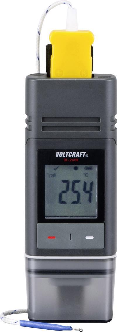 VOLTCRAFT DL-240K Temperatur-Datenlogger Messgröße Temperatur -200 bis 1372 °C PDF Funktion, inkl. Wandhalterung (VC 9657630)