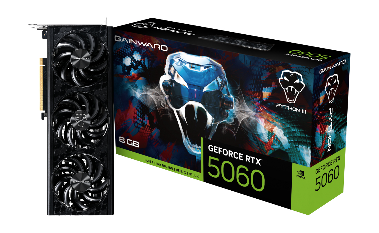 Gainward Python RTX 5060 Python III 8 GB GDDR7 Schwarz