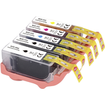 Renkforce Tinte Kombi-Pack ersetzt Canon PGI-525 PGBK + CLI-526 BKCMY Kompatibel Schwarz, Foto Schwarz, Cyan, Magenta, Gelb RF-I-C-PGI626CLI5264PK RF-5718874 (RF-5718874)