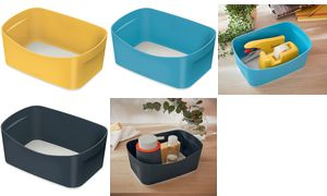 LEITZ Utensilienschale My Box Cosy, DIN A5, blau/hellgrau aus Kunststoff, BPA-frei, lebensmittelecht, mit abgerundeten - 1 Stück (5264-00-61)