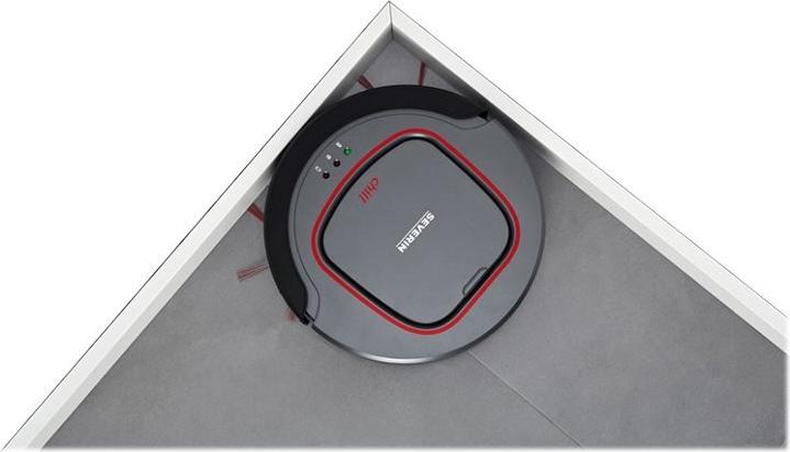 Severin Chill RB 7025 Saugroboter 0,35 l 90 min Lithium-Ion Platinum Gray/Garnet Red/Schwarz