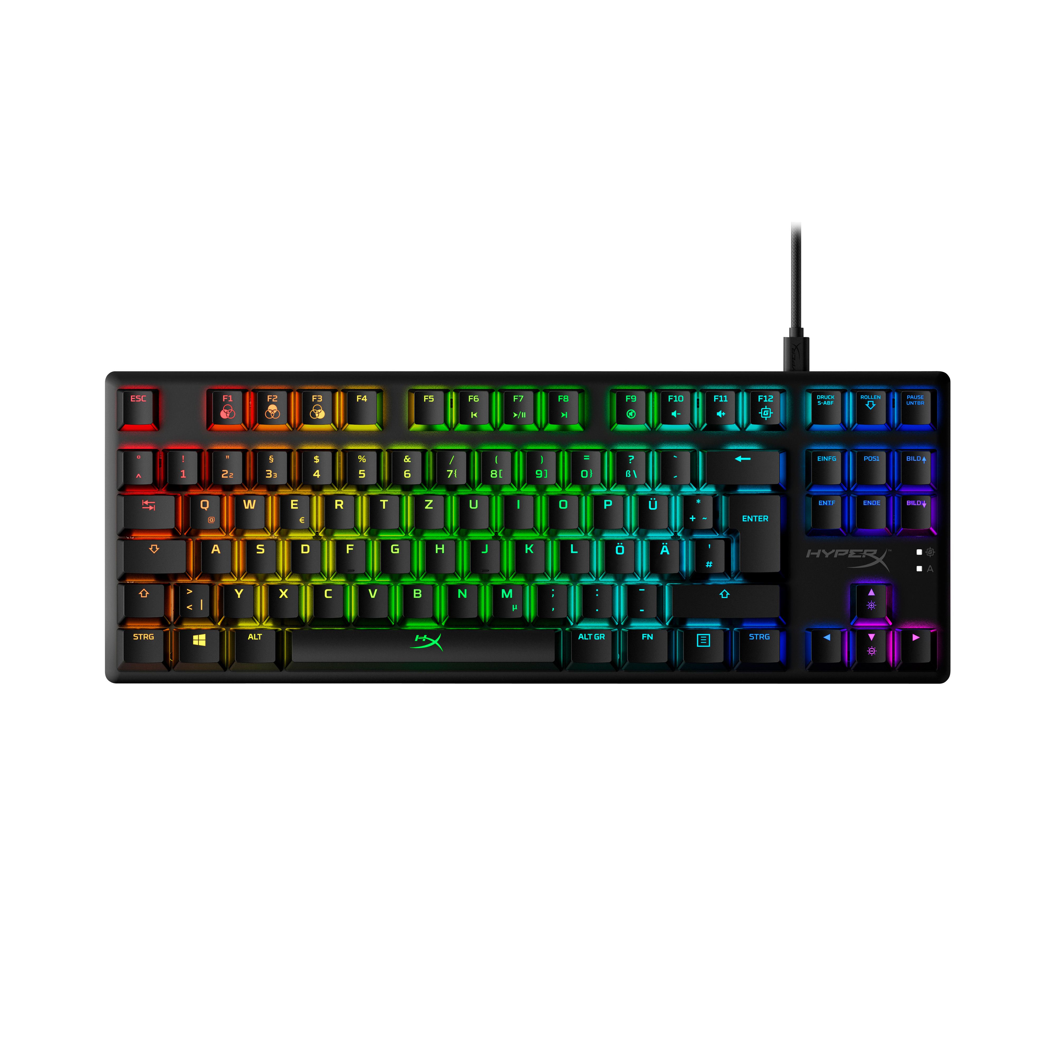 HyperX Alloy Origins Core Mechanische Gaming-Tastatur HX Red USB RGB Schwarz