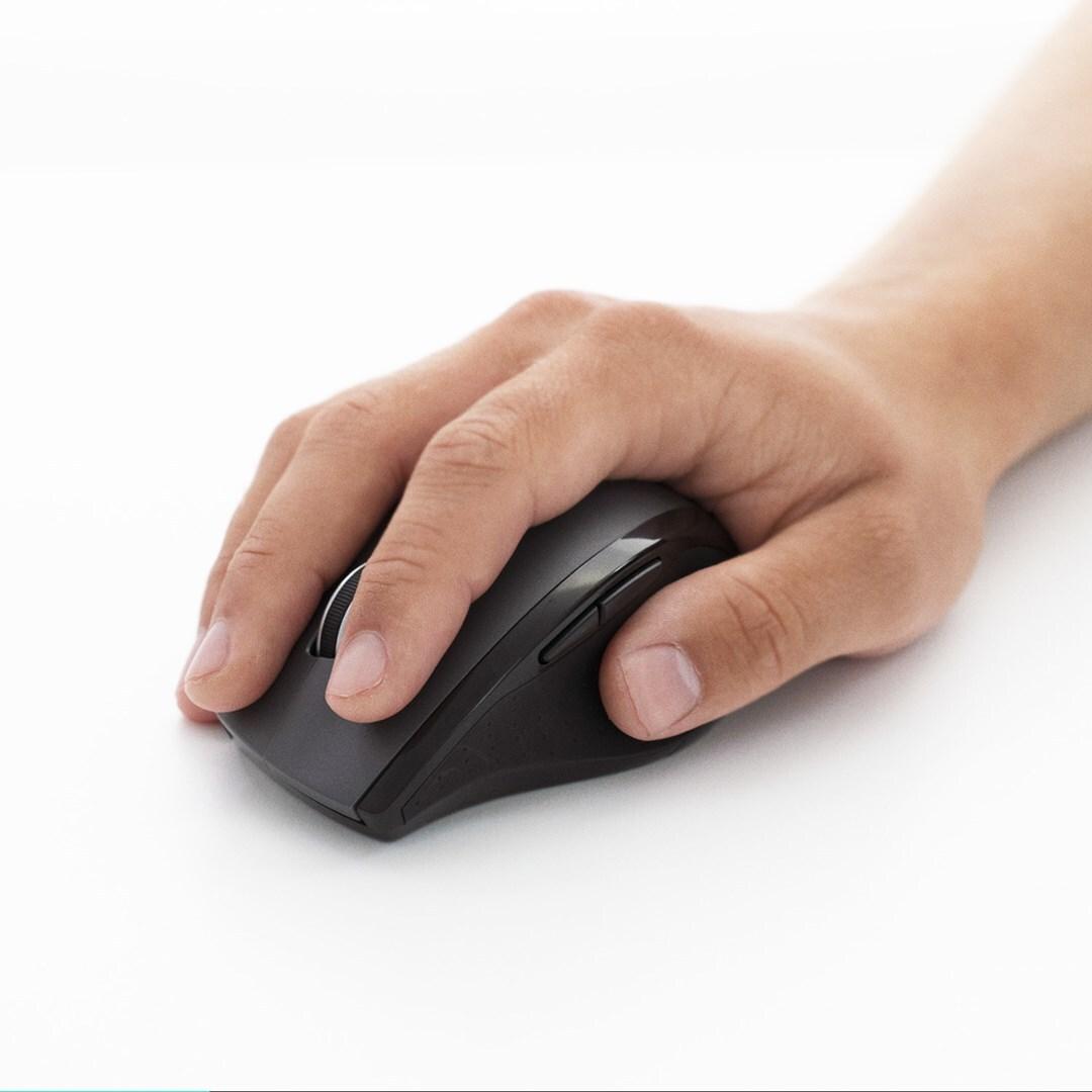 Logitech Marathon M705 RF Wireless Maus 1000 DPI Schwarz, Grau